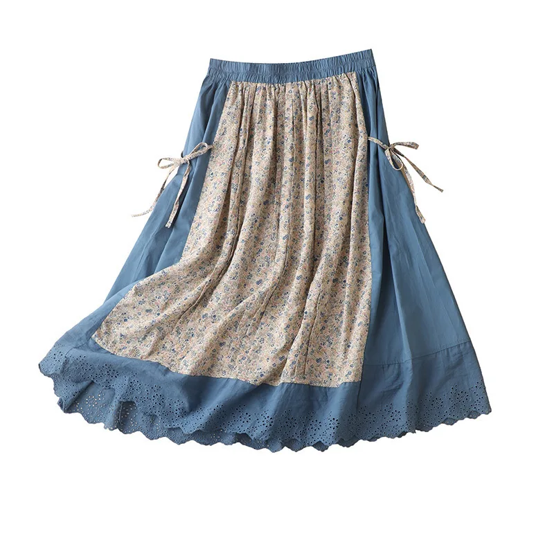 SHUCHAN COTTON Linen Patchwork Women Skirt Mid-Calf A-LINE Empire England Style Broadcloth Skirts Womens Midi
SHUCHAN COTTON Linen Patchwork Women Skirt Mid-Calf A-LINE Empire England Style Broadcloth Skirts Womens Midi