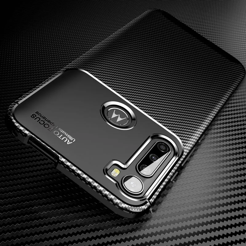 Чехол из углеродного волокна для Motorola Moto P50 P30 P40 Play Note One Power Zoom Vision Action Fusion Plus
