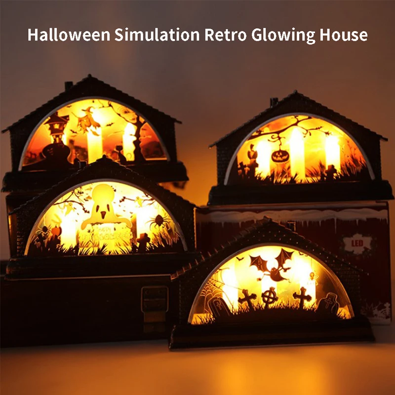 1PC Halloween Simulation Retro Glowing House LED Lights Atmosphere Layout Props Glow Party Supplies Garden Decor Candle Light
1PC Halloween Simulation Retro Glowing House LED Lights Atmosphere Layout Props Glow Party Supplies Garden Decor Candle Light