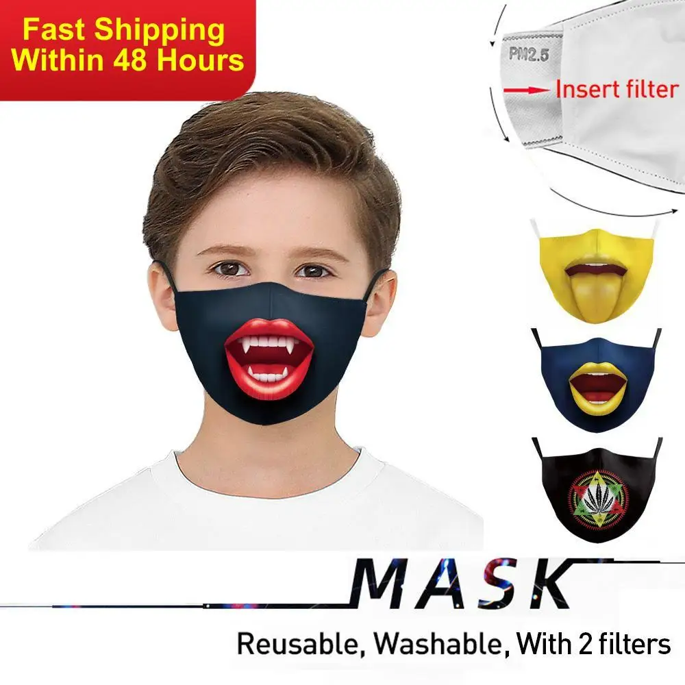 Zawaland Funny Big Mouth Mask Kids Halloween Party Mask Children Washable Anti Dust Face Mask Protective PM2.5 Filters Mask
Zawaland Funny Big Mouth Mask Kids Halloween Party Mask Children Washable Anti Dust Face Mask Protective PM2.5 Filters Mask