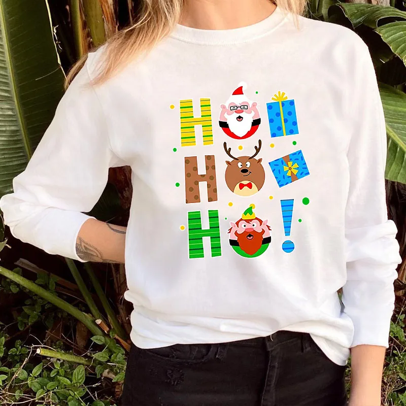 Interesting Christmas Animal Print 100% Cotton Women T-Shirt Autumn Winter Round Neck Casual Fashion Pullover Long Sleeve T-Shir
Interesting Christmas Animal Print 100% Cotton Women T-Shirt Autumn Winter Round Neck Casual Fashion Pullover Long Sleeve T-Shir