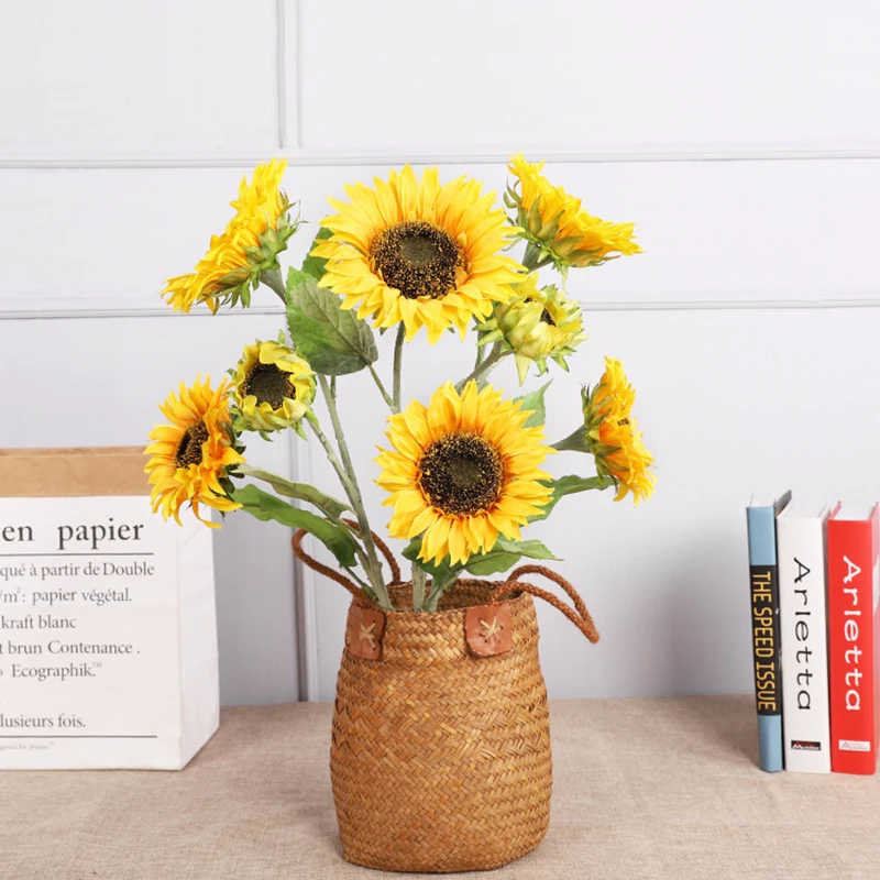Sunflower Flower Bouquet Artificial Flowers Daisies Wedding Plant Accessories Room Home Decor Christmas party Decoration Gift
Sunflower Flower Bouquet Artificial Flowers Daisies Wedding Plant Accessories Room Home Decor Christmas party Decoration Gift