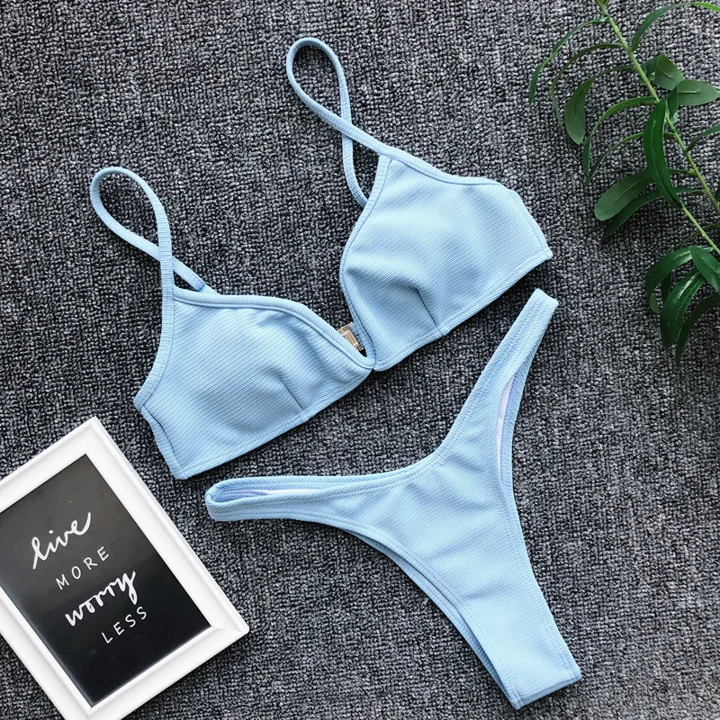 Womens Bikini Set Bandage Push Up Bra V-Neck Swimwear Swimsuit Bathing Beachwear Beach Dress maillot de bain femme
Womens Bikini Set Bandage Push Up Bra V-Neck Swimwear Swimsuit Bathing Beachwear Beach Dress maillot de bain femme