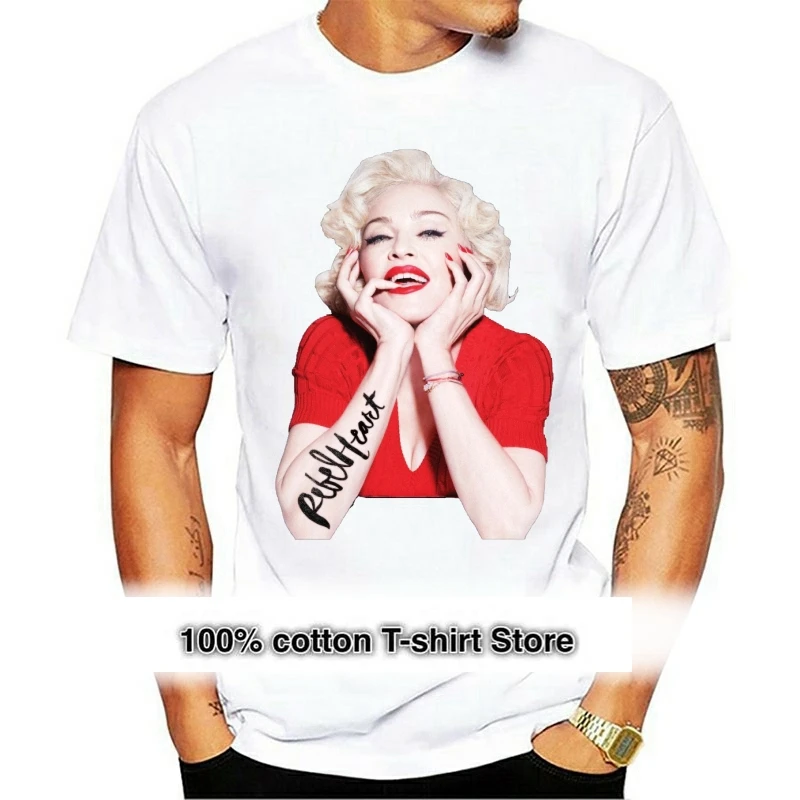 Madonna T-shirt For Men Plus Size Digital Print Group Tshirt Men Cotton Tees Streetwear 
Madonna T-shirt For Men Plus Size Digital Print Group Tshirt Men Cotton Tees Streetwear