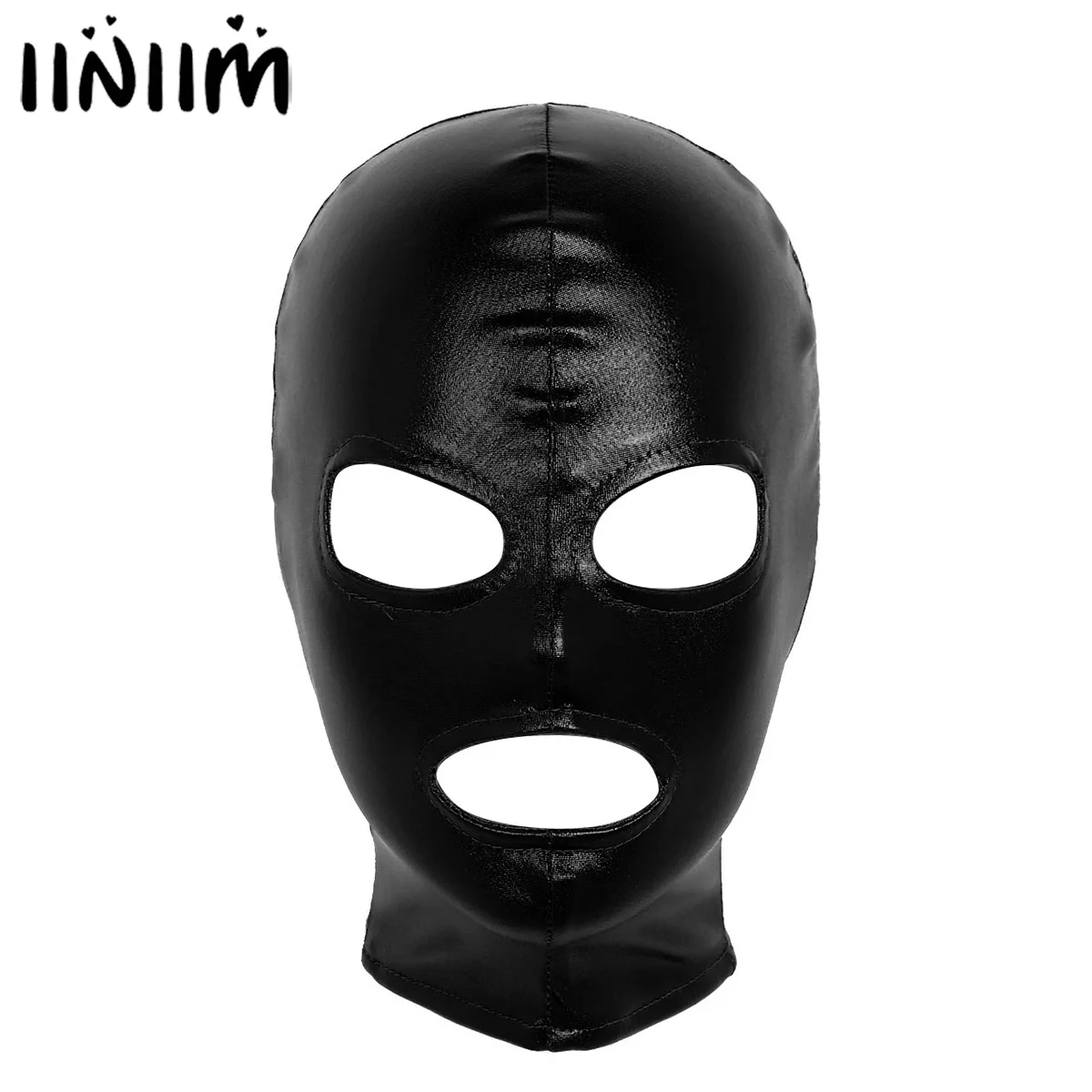 Unisex Shiny Metallic Latex Mask Hood Open Eyes and Mouth Full Face Mask Halloween Cosplay Headgear Exotic Restraint Accessories
Unisex Shiny Metallic Latex Mask Hood Open Eyes and Mouth Full Face Mask Halloween Cosplay Headgear Exotic Restraint Accessories