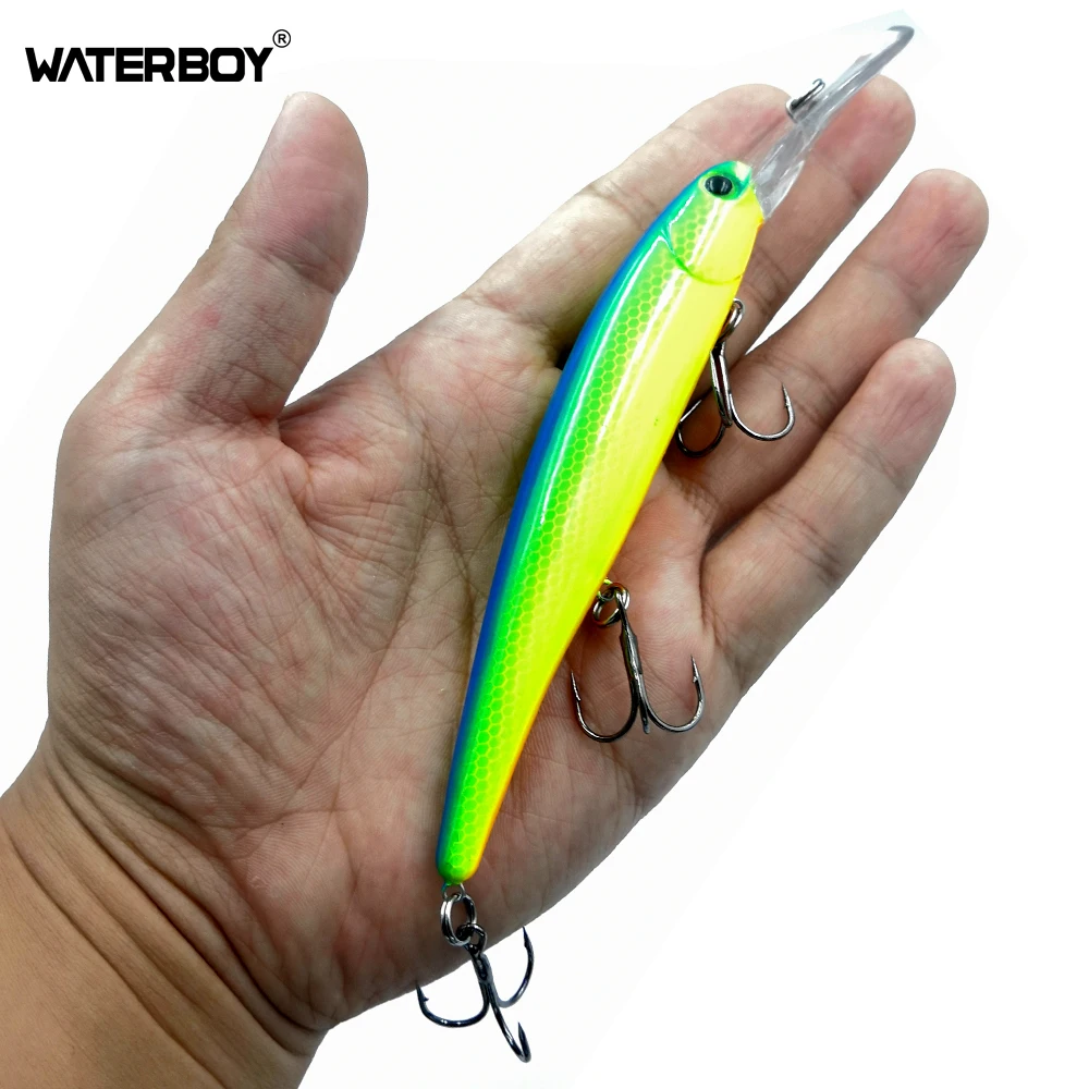 Long Lip Minnow Fishing Lure 12cm 20g Deep Wobbler Swimming Artificial Pesca Hard Fish Bait
Long Lip Minnow Fishing Lure 12cm 20g Deep Wobbler Swimming Artificial Pesca Hard Fish Bait