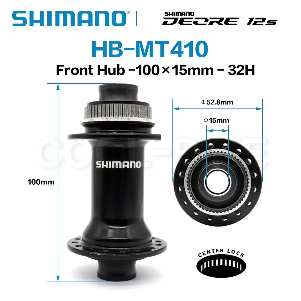 Shimano HB MT410 FH 1X12 Скорость передний ступичный узел ступицы заднего колеса 32 х