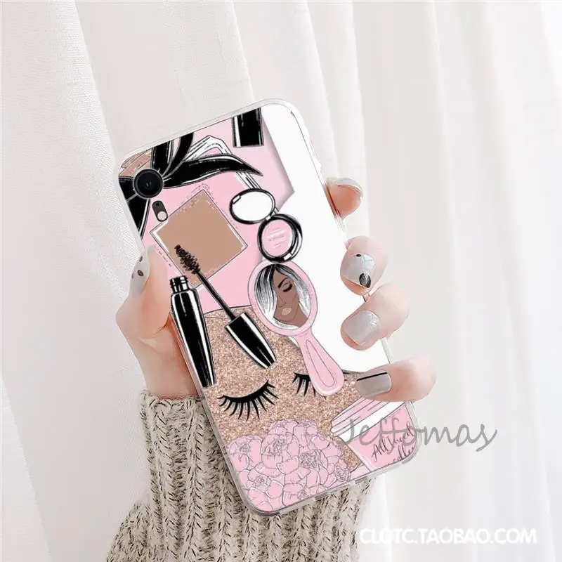 Beautiful Girl's Makeup Brush Phone Case For iphone 12 5 5s 5c se 6 6s 7 8 plus x xs xr 11 pro max mini
Beautiful Girl's Makeup Brush Phone Case For iphone 12 5 5s 5c se 6 6s 7 8 plus x xs xr 11 pro max mini