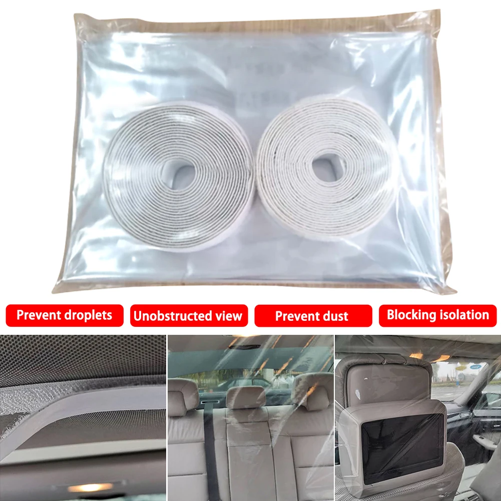 Car Taxi Isolation Film Plastic Anti-Fog Full Surround Protective Cover Net Cab Front and Rear Row Color White For car Cockpit
Car Taxi Isolation Film Plastic Anti-Fog Full Surround Protective Cover Net Cab Front and Rear Row Color White For car Cockpit