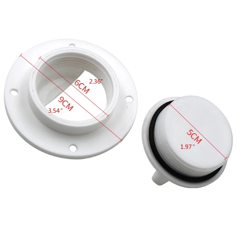Boat Accessories White ABS Drain Holes Plugs Fit for 9cm Outer Diameter Holes Fishing Boat Replacement Parts 
Boat Accessories White ABS Drain Holes Plugs Fit for 9cm Outer Diameter Holes Fishing Boat Replacement Parts