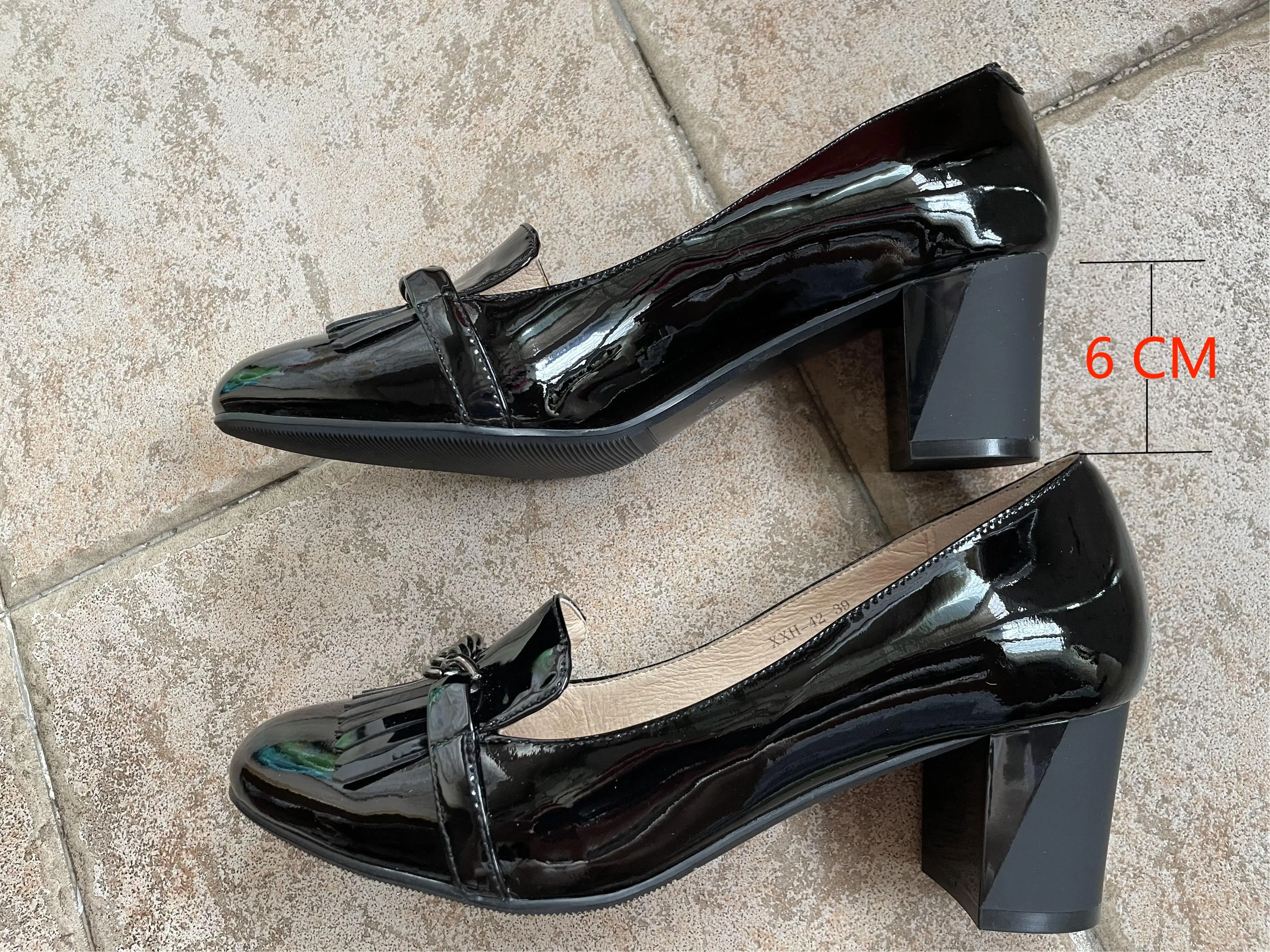Туфли-лодочки женские кожаные высокий каблук элегантная офисная обувь с