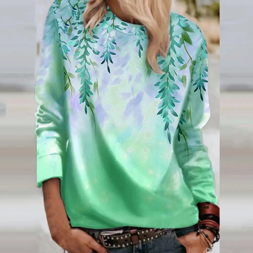 2022 New Women's Pullover Long-sleeved T-shirt Leaf Printing Loose Round Neck Top Casual Plus Size T-shirt Women's Clothing
2022 New Women's Pullover Long-sleeved T-shirt Leaf Printing Loose Round Neck Top Casual Plus Size T-shirt Women's Clothing