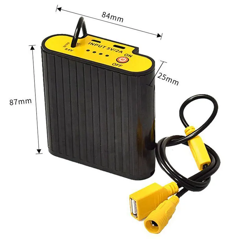 3in1 Battery Case 4 Slots Box 8.4V Power Supply Charger USB 5V Output for LED Light Battery FEA889
3in1 Battery Case 4 Slots Box 8.4V Power Supply Charger USB 5V Output for LED Light Battery FEA889