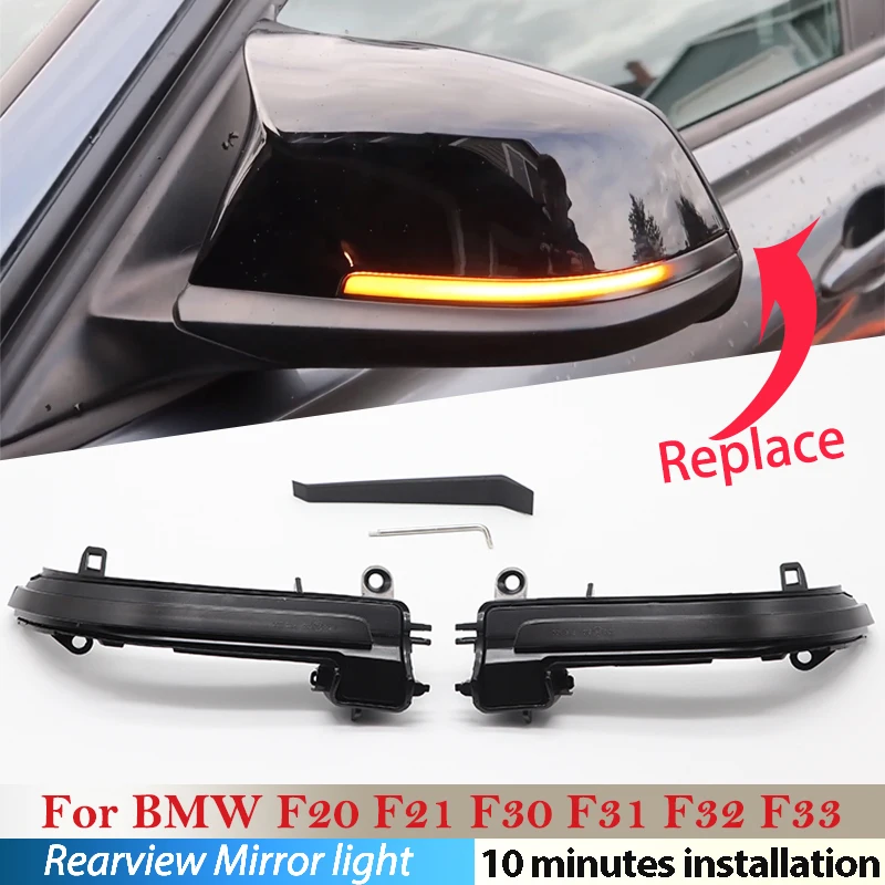 Car Dynamic Turn Signal For BMW F36 E84 F20 F21 F87 F34 F22 F23 F32 F33 F30 F31 GT Sequential Light Lamp LED Side Mirror Replace
Car Dynamic Turn Signal For BMW F36 E84 F20 F21 F87 F34 F22 F23 F32 F33 F30 F31 GT Sequential Light Lamp LED Side Mirror Replace
