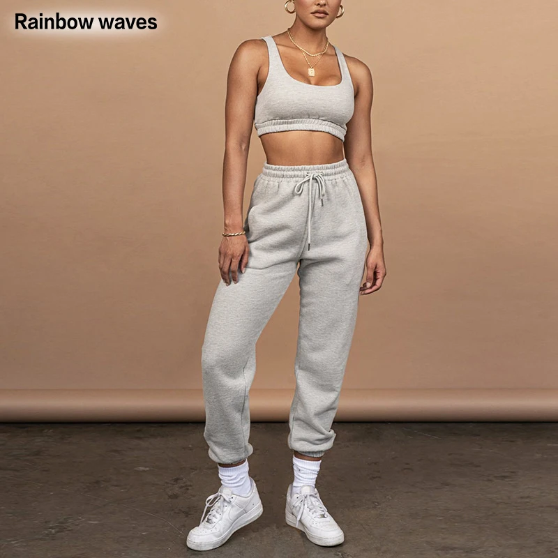 Rainbowwaves 2 Piece Set Women 2021 Summer Autumn Casual Sport Set Crop Top Pants Set Women Clothing Two Piece Set Tracksuit Set
Rainbowwaves 2 Piece Set Women 2021 Summer Autumn Casual Sport Set Crop Top Pants Set Women Clothing Two Piece Set Tracksuit Set
