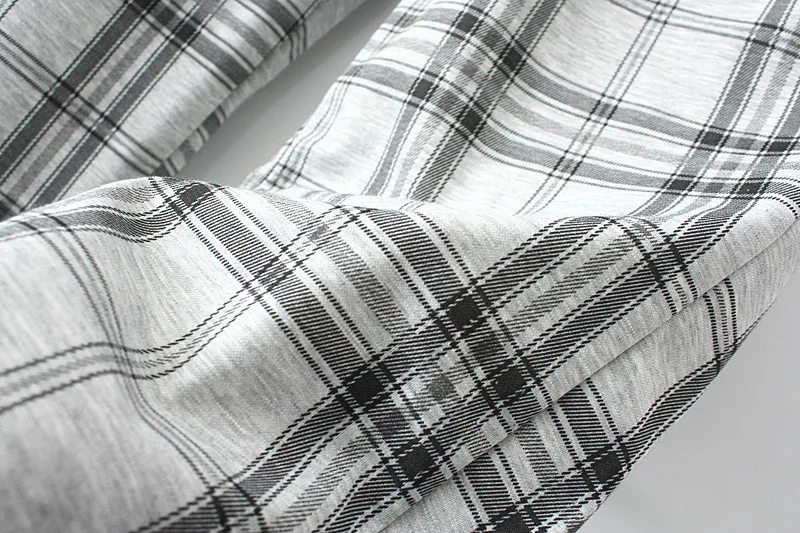 Plus Size XL-4XL Women's Grey Black Plaid Pants Elastic Waist Officewear Ankle Trousers 
Plus Size XL-4XL Women's Grey Black Plaid Pants Elastic Waist Officewear Ankle Trousers