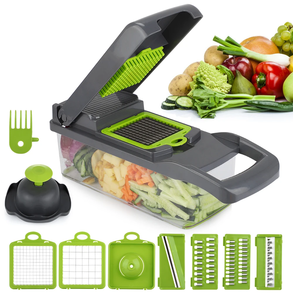 Vegetable Cutter Multifunctional Kitchen Fruit Slicer Potato Carrot Cheese Grater 7 in 1 Vegetable Shredder Kitchen Accessories
Vegetable Cutter Multifunctional Kitchen Fruit Slicer Potato Carrot Cheese Grater 7 in 1 Vegetable Shredder Kitchen Accessories
