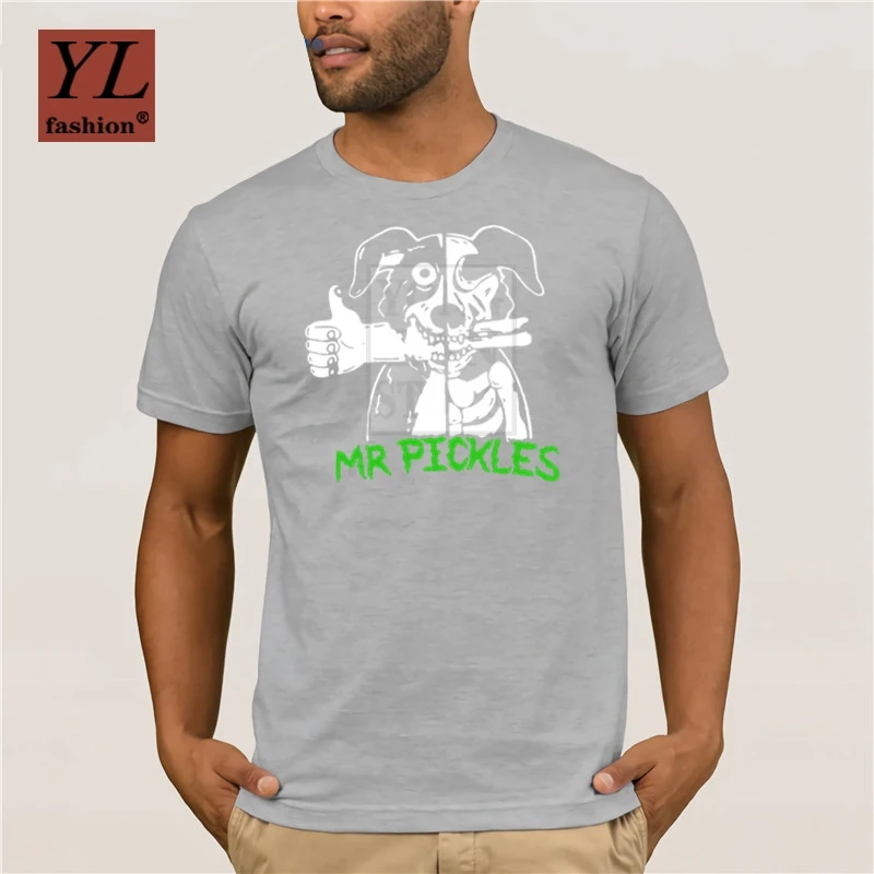 Новая футболка с буквенным принтом героями мультфильмов Mr Pickles дешевая