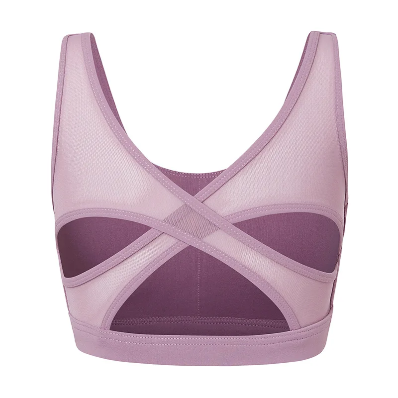 Women'S Top for Yoga Gym Sports Vest Mesh Stitching Quick-Drying Yoga Bra Outer Penetration Gas Gathering Fitness Underwear
Women'S Top for Yoga Gym Sports Vest Mesh Stitching Quick-Drying Yoga Bra Outer Penetration Gas Gathering Fitness Underwear