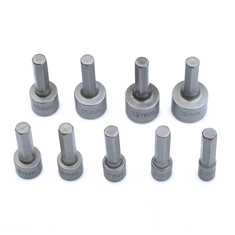 9pcs 5-13mm Hexagon Nut Driver Drill Head Bit Socket Screwdriver Wrench Set for Electric Screwdriver Handle Tools No Magnetic
9pcs 5-13mm Hexagon Nut Driver Drill Head Bit Socket Screwdriver Wrench Set for Electric Screwdriver Handle Tools No Magnetic