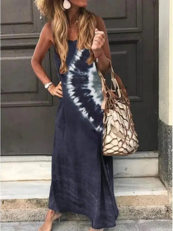 new 2020 summer street style women's printed sleeveless round neck holiday dress 
new 2020 summer street style women's printed sleeveless round neck holiday dress