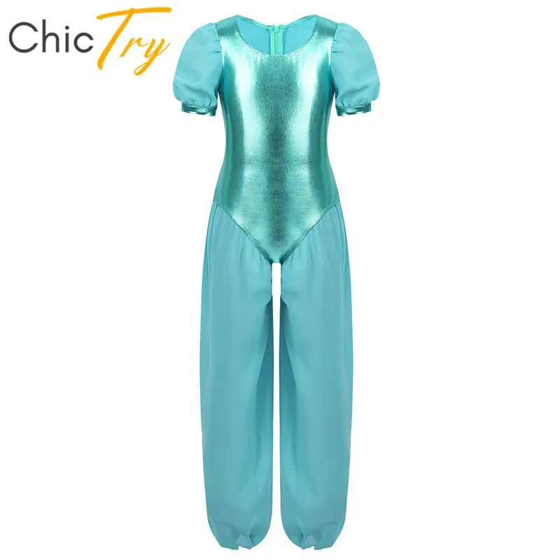 ChicTry Kids Puff Sleeves Metallic Chiffon Splice Ballet Gymnastics Leotard Jumpsuit Girls Princess Dress Lyrical Dance Costumes
ChicTry Kids Puff Sleeves Metallic Chiffon Splice Ballet Gymnastics Leotard Jumpsuit Girls Princess Dress Lyrical Dance Costumes