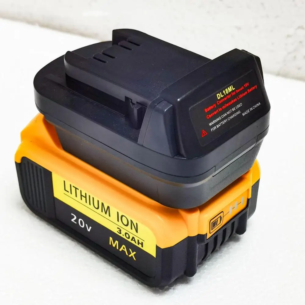 DL18ML Li-Ion Battery Converter Adapter for Milwaukee 18V~20V GSR180-LI BAT609 Used To for Milwaukee 18V~20V Tool
DL18ML Li-Ion Battery Converter Adapter for Milwaukee 18V~20V GSR180-LI BAT609 Used To for Milwaukee 18V~20V Tool