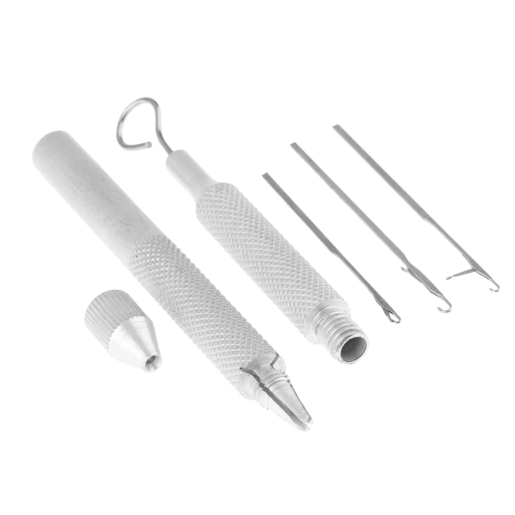 Durable 1 Holder & 3 Sizes Needles Aluminum Crochet Hook Holder Ventilating Needles For Hair Braiding Lace Wig Hairpiece Making
Durable 1 Holder & 3 Sizes Needles Aluminum Crochet Hook Holder Ventilating Needles For Hair Braiding Lace Wig Hairpiece Making