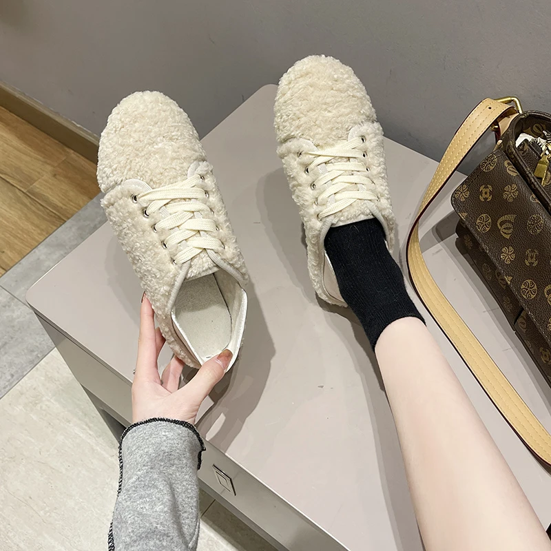 Doudou Single Shoes Plush Shoes Women's Shoes Outer Wear 2021 New Autumn and Winter Plus Velvet Warm Cotton Shoes
Doudou Single Shoes Plush Shoes Women's Shoes Outer Wear 2021 New Autumn and Winter Plus Velvet Warm Cotton Shoes
