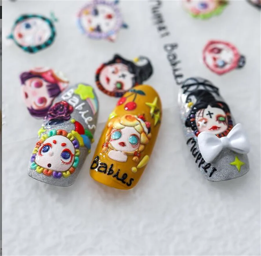 1 Sheet Funny Evil Spirit's Girl Pattern Nail Sticker 5D Sliders For Nails DIY Nail Decoration Accessories
1 Sheet Funny Evil Spirit's Girl Pattern Nail Sticker 5D Sliders For Nails DIY Nail Decoration Accessories