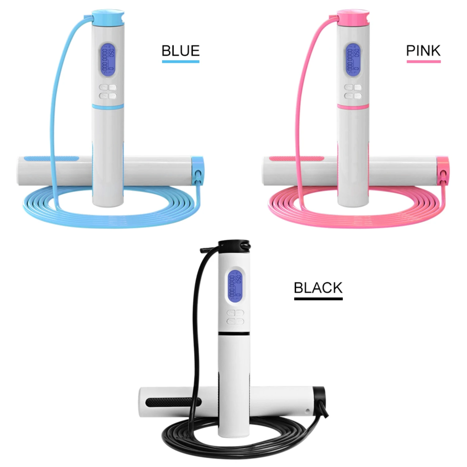 1pc Digital Wireless Calorie Counter Skip Rope Sport Weights Exercise Fitness Body Building Jump Ropes With Digital Counter
1pc Digital Wireless Calorie Counter Skip Rope Sport Weights Exercise Fitness Body Building Jump Ropes With Digital Counter