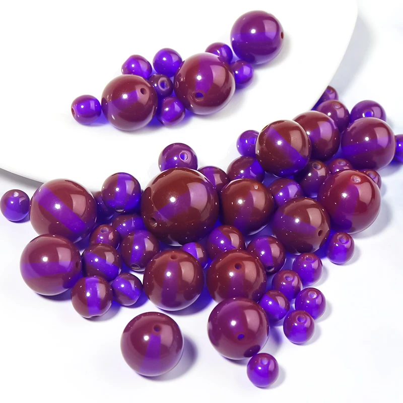 20-50Pcs/Lot 6mm-18mm Resin Round Ball Beads Purple Color For DIY Necklace Bracelets Jewelry Making Accessories
20-50Pcs/Lot 6mm-18mm Resin Round Ball Beads Purple Color For DIY Necklace Bracelets Jewelry Making Accessories