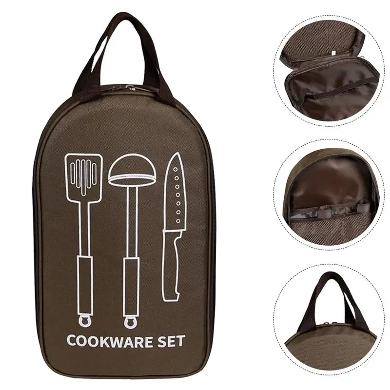 Outdoor Lunch Cookware Container Portable Picnic Supply Stainless Steel Cookware Set Portable Camping BBQ Lunch Bag Backapck 
Outdoor Lunch Cookware Container Portable Picnic Supply Stainless Steel Cookware Set Portable Camping BBQ Lunch Bag Backapck
