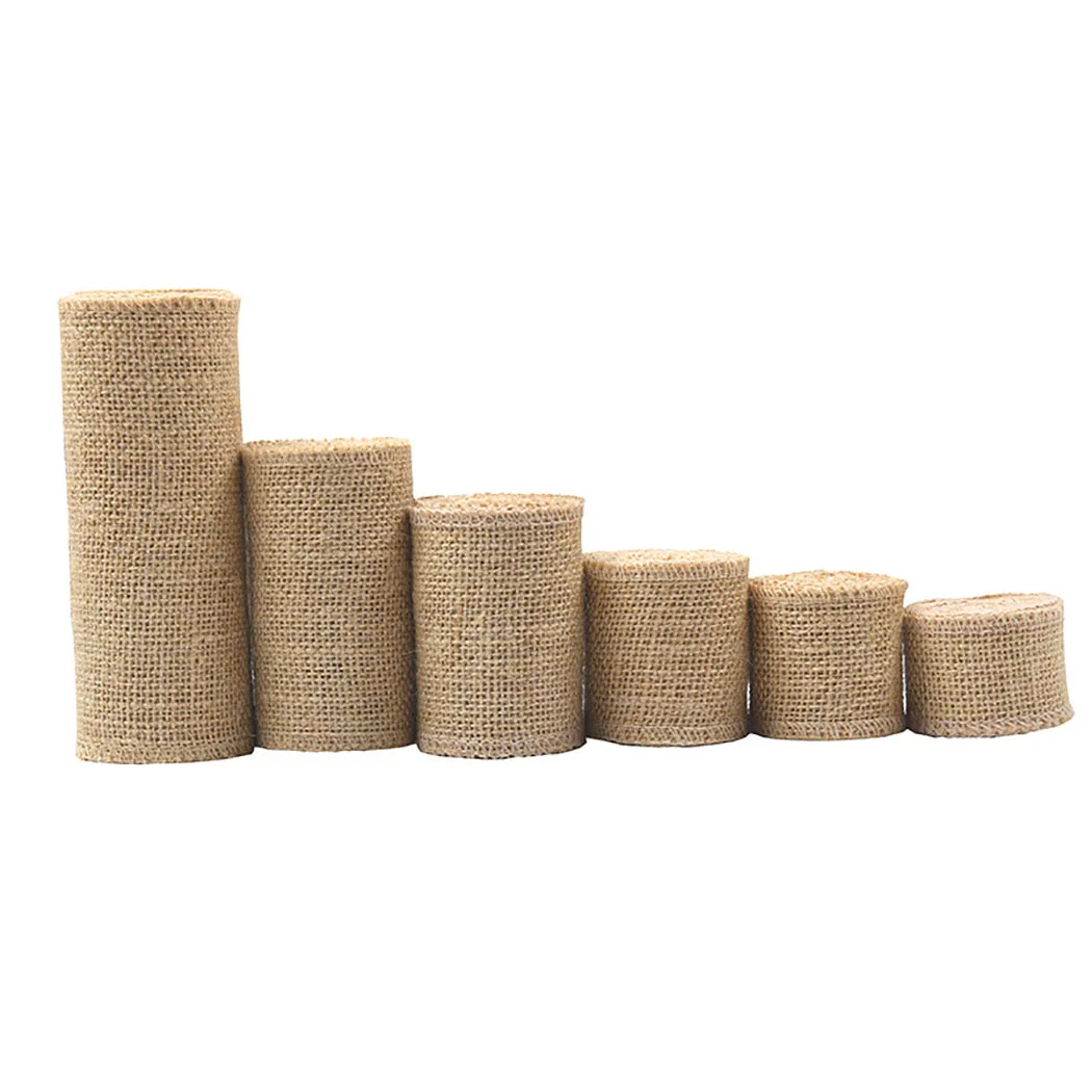 6pcs 2m Natural Jute Burlap Rolls Vintage Rustic Wedding Decoration Christmas Gift Wrapping Festival Party Home Decor
6pcs 2m Natural Jute Burlap Rolls Vintage Rustic Wedding Decoration Christmas Gift Wrapping Festival Party Home Decor