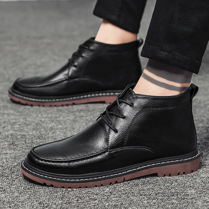 Men Boots High Quality Autumn Winter Lightweight Lace-up Man Boots Genuine Leather Men's Ankle Boots Casual Soft Men Shoes 38-47
Men Boots High Quality Autumn Winter Lightweight Lace-up Man Boots Genuine Leather Men's Ankle Boots Casual Soft Men Shoes 38-47