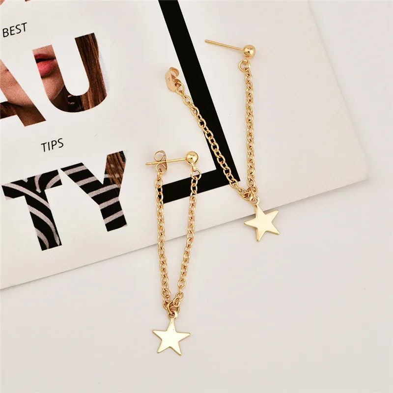 Korean Dangle Drop Earrings For Women Geometric Hanging Earrings Female 2019 Trendy Fashion Jewelry Wedding Accessories