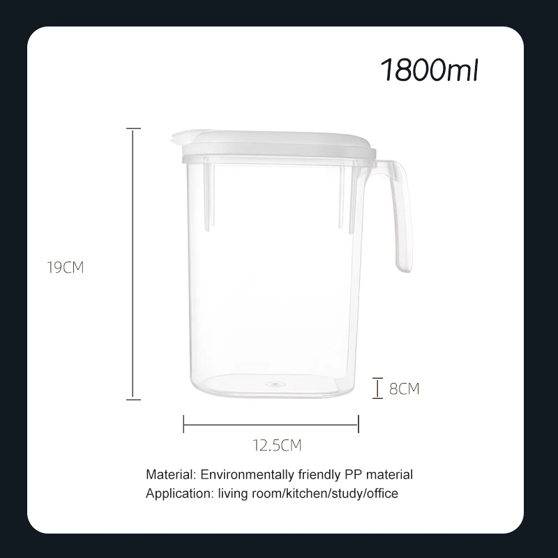 Large Capacity Cold Water Jug Transparent Sealed Heat Resistant Food Grade Material Eagle Spout Tea Kettle With Handle Home Tool
Large Capacity Cold Water Jug Transparent Sealed Heat Resistant Food Grade Material Eagle Spout Tea Kettle With Handle Home Tool