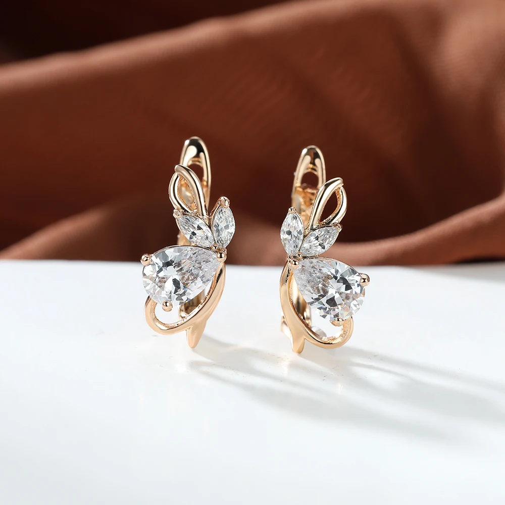 Exquisite Butterfly Dangle Earrings for Women Gold Color White Zircon Cute Animal Butterfly Ear Buckle Clips Dainty Jewelry Gift
Exquisite Butterfly Dangle Earrings for Women Gold Color White Zircon Cute Animal Butterfly Ear Buckle Clips Dainty Jewelry Gift