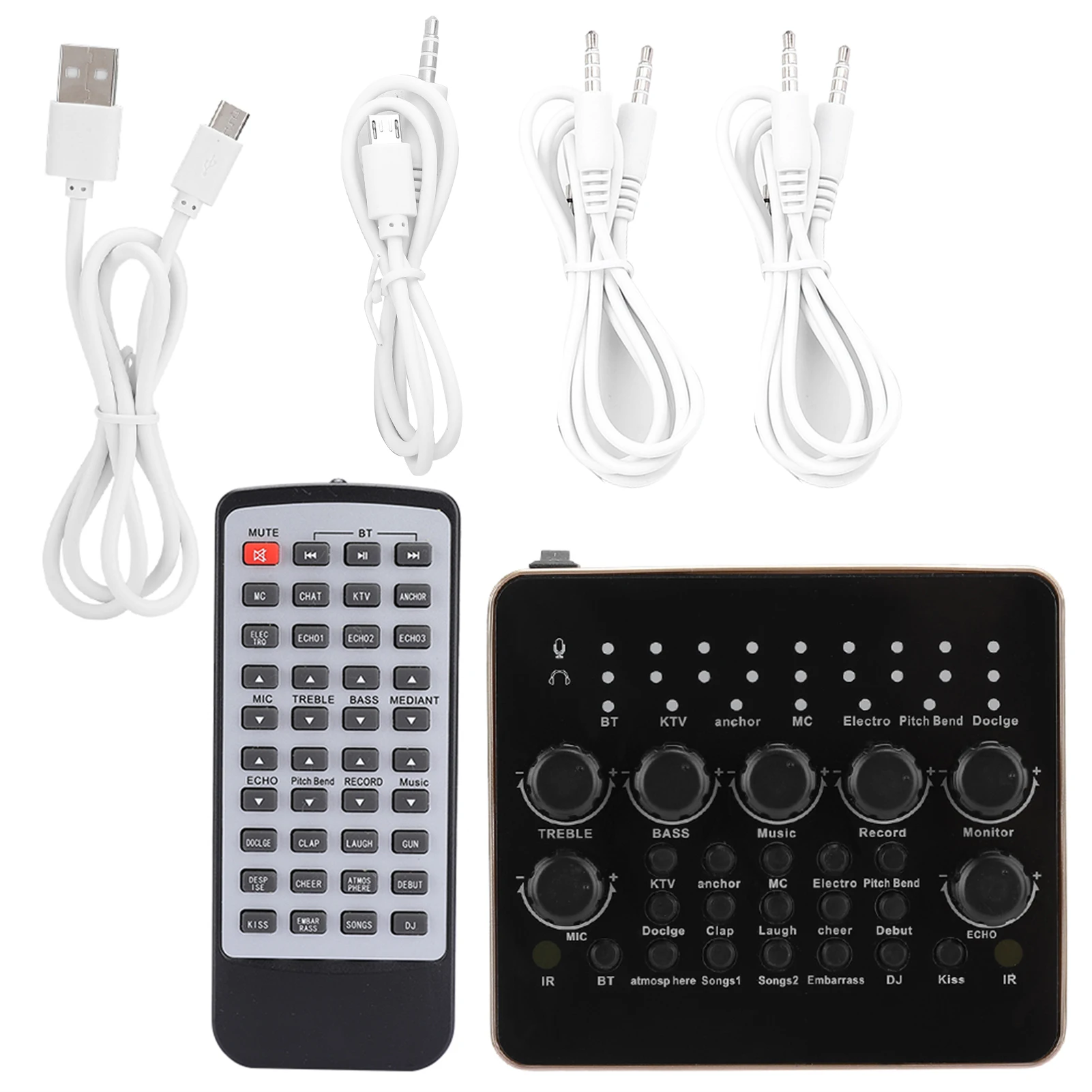 KTV Live Broadcast External Sound Card 3D Microphone Recording USB Mixer for Computer
KTV Live Broadcast External Sound Card 3D Microphone Recording USB Mixer for Computer