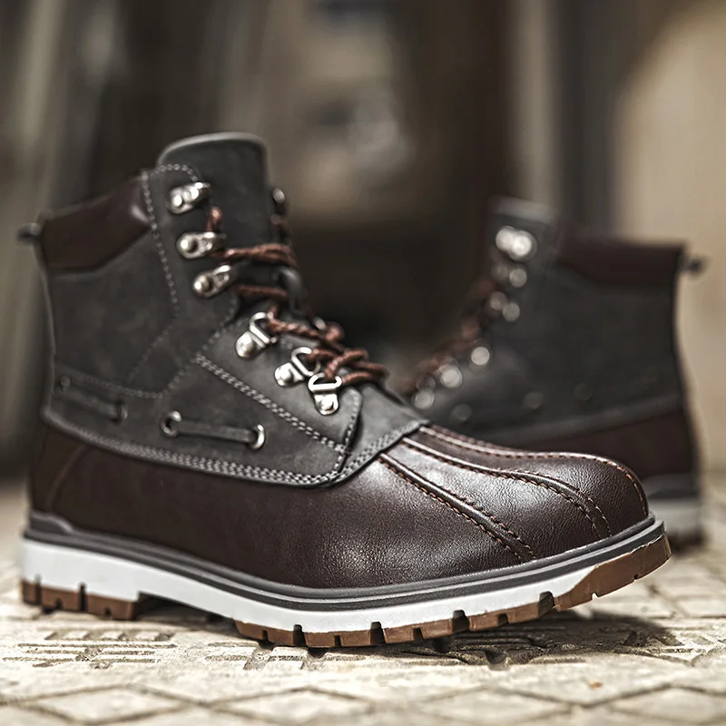 New Brand Winter Men's Boots Thick Plush Warm Snow Boots Lace-UP Men Ankle Boots Outdoor Waterproof Men's Fishing Boots 38-47
New Brand Winter Men's Boots Thick Plush Warm Snow Boots Lace-UP Men Ankle Boots Outdoor Waterproof Men's Fishing Boots 38-47