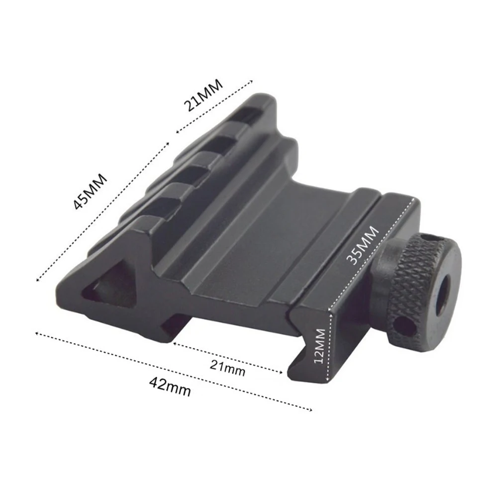 45 Degree Angle Tactical Scope Mount Aluminum 4 Slot Side Rail RTS Sight Rail Profile Adapter for Flashlight Laser Dot Sight
45 Degree Angle Tactical Scope Mount Aluminum 4 Slot Side Rail RTS Sight Rail Profile Adapter for Flashlight Laser Dot Sight