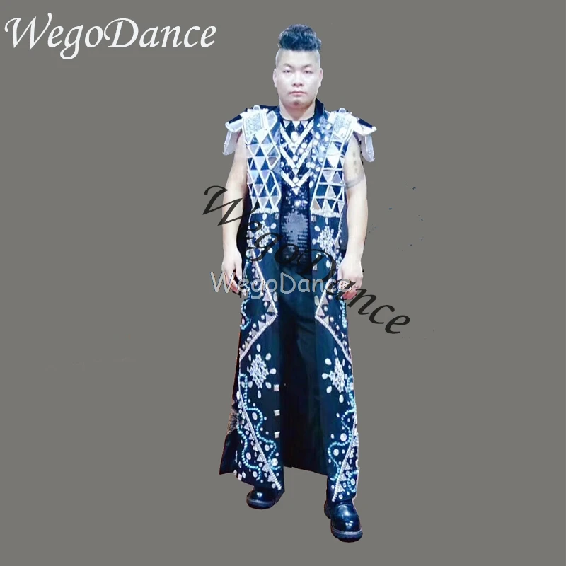 Роскошная длинная куртка Стразы под заказ, костюм диджея, мужской певец, танцор, шоу, бара, винтажный костюм, пальто для ночного клуба, вечери... 
Роскошная длинная куртка Стразы под заказ, костюм диджея, мужской певец, танцор, шоу, бара, винтажный костюм, пальто для ночного клуба, вечери...