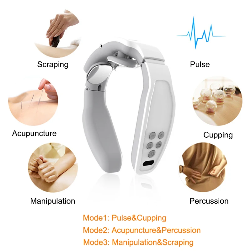 4D Smart Electric Neck Pulse Massager Intelligent Neck Meridian Massager Cervical Relax Pain Relief Kneading Protector Machine
4D Smart Electric Neck Pulse Massager Intelligent Neck Meridian Massager Cervical Relax Pain Relief Kneading Protector Machine