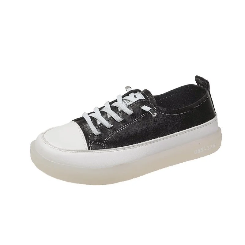 2021 Spring Fashion Strap Breathble Vulcanized Shoes Women Sneakers PU Leather Platform Shoes Women Lace Up Casual Shoes White
2021 Spring Fashion Strap Breathble Vulcanized Shoes Women Sneakers PU Leather Platform Shoes Women Lace Up Casual Shoes White