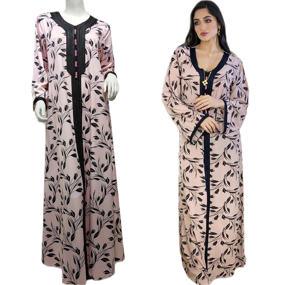 Длинное платье Abaya с мусульманским принтом для женщин, повседневный Арабский Кафтан с V-образным вырезом, макси-халат, Рамадан, исламский мар...
Длинное платье Abaya с мусульманским принтом для женщин, повседневный Арабский Кафтан с V-образным вырезом, макси-халат, Рамадан, исламский мар...