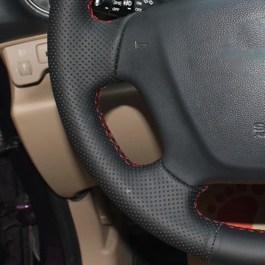 LQTENLEO Black Genuine Leather Steering Wheel Cover For Kia Carens 2006-2011 Opirus Rondo 2003-2010 Hyundai Entourage 2007 2008
LQTENLEO Black Genuine Leather Steering Wheel Cover For Kia Carens 2006-2011 Opirus Rondo 2003-2010 Hyundai Entourage 2007 2008