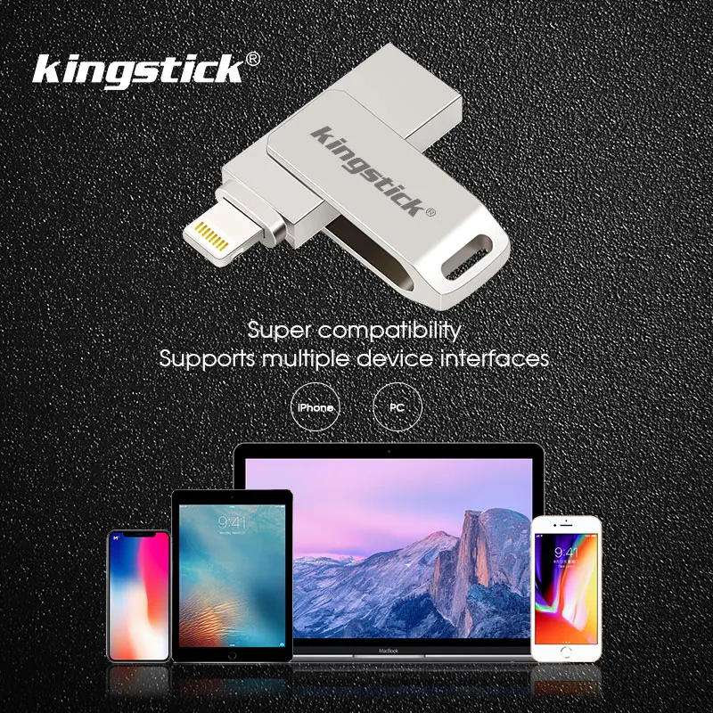 kingstick USB Flash Drive 128gb cle usb 3.0 Pen Drive 32gb 64gb Usb 3.0 Flash Disk for iPhone X/8 Plus/8/7 Plus USB Memory Stick
kingstick USB Flash Drive 128gb cle usb 3.0 Pen Drive 32gb 64gb Usb 3.0 Flash Disk for iPhone X/8 Plus/8/7 Plus USB Memory Stick