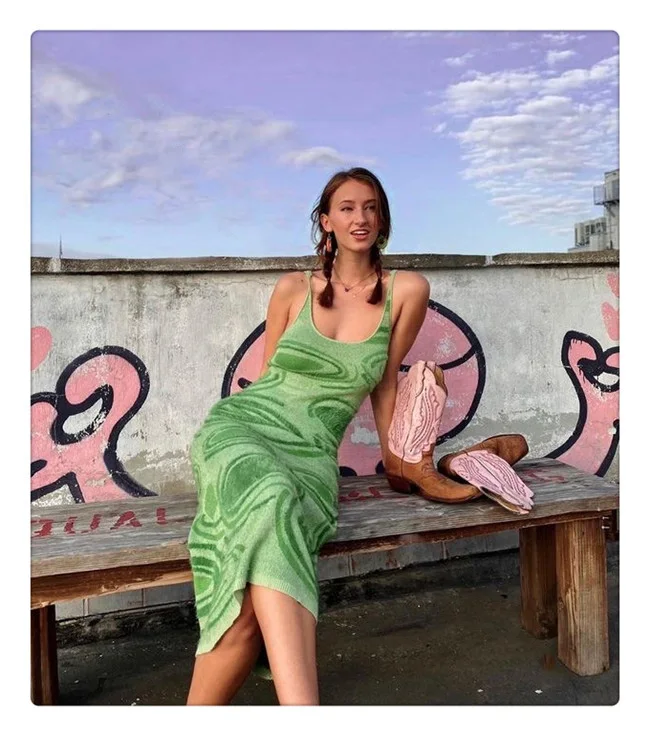 Hollow Out Casual Sundress Summer Sleeveless Knit Sweaters Dress Women Y2K Green Dresses Sexy Holiday Style Wrap Dress
Hollow Out Casual Sundress Summer Sleeveless Knit Sweaters Dress Women Y2K Green Dresses Sexy Holiday Style Wrap Dress