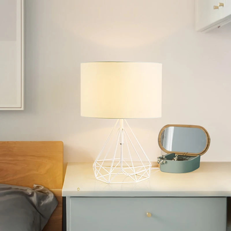 Nordic Creative Lamp Decoration Warm Bedroom Living Room Study Bedside Table Lamp Wrought Iron Retro Diamond Fabric Table Lamp
Nordic Creative Lamp Decoration Warm Bedroom Living Room Study Bedside Table Lamp Wrought Iron Retro Diamond Fabric Table Lamp