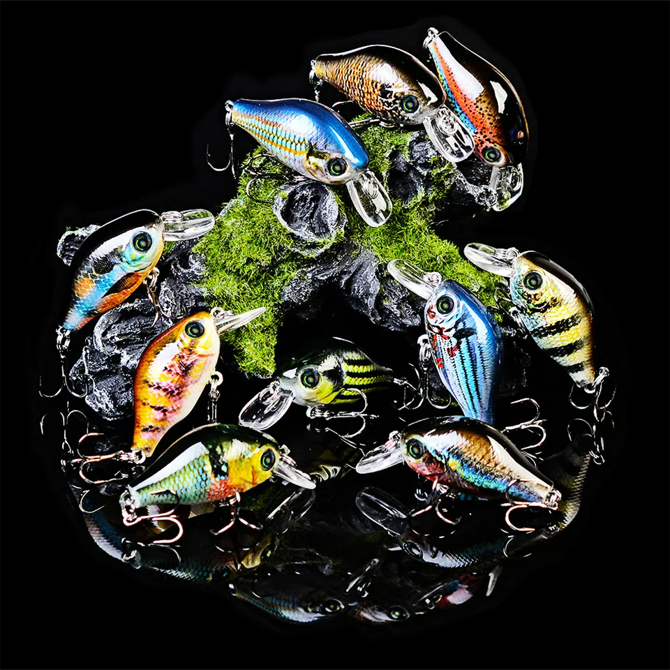 Fishing Lure 52mm 8.5G 10 Colors Fishing Lures ABS Artificial Hard CrankBait With Hooks 3D Printing Pesca PROBEROS 
Fishing Lure 52mm 8.5G 10 Colors Fishing Lures ABS Artificial Hard CrankBait With Hooks 3D Printing Pesca PROBEROS